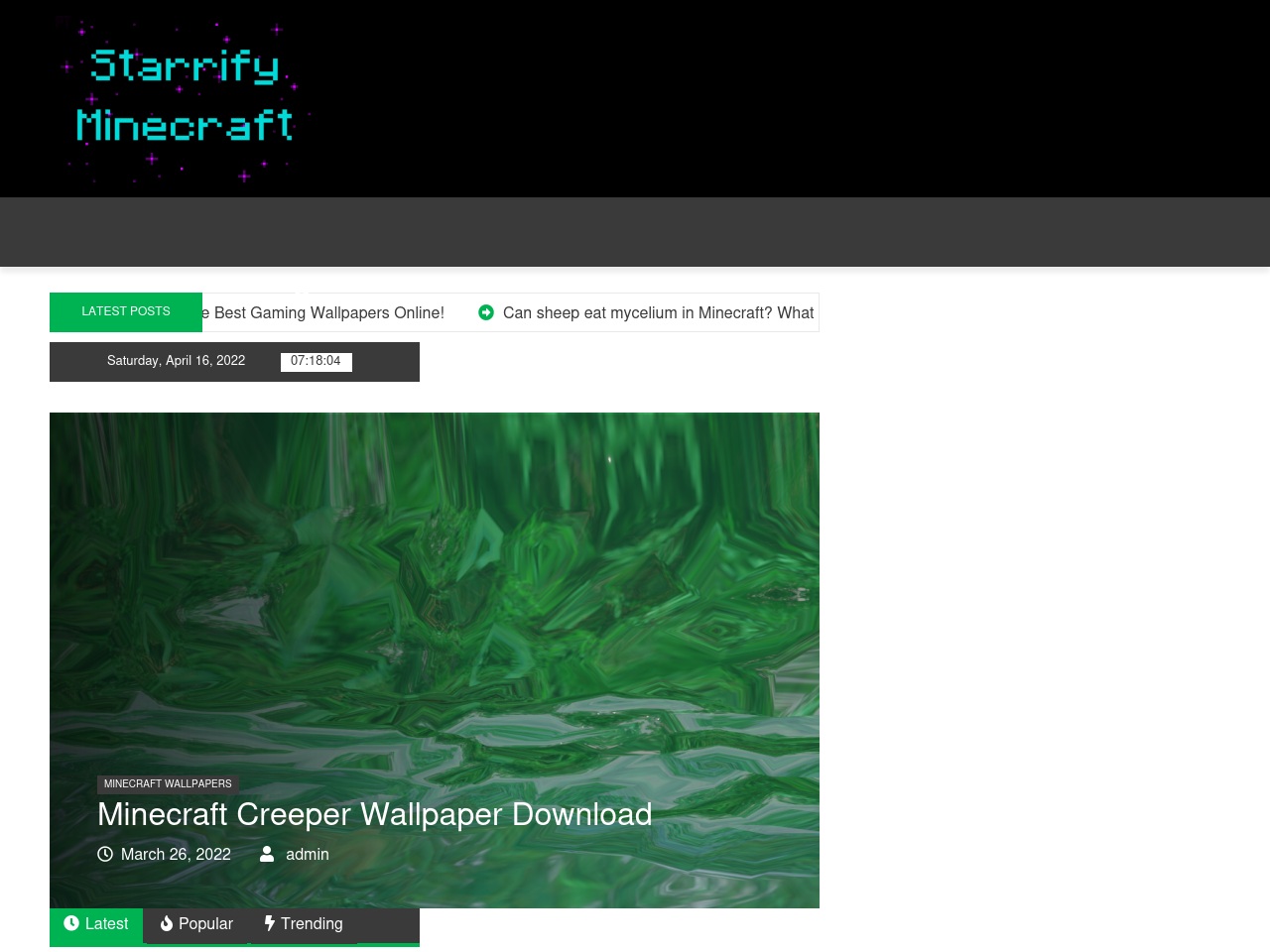 starrifyminecraft.net screenshot alt-text