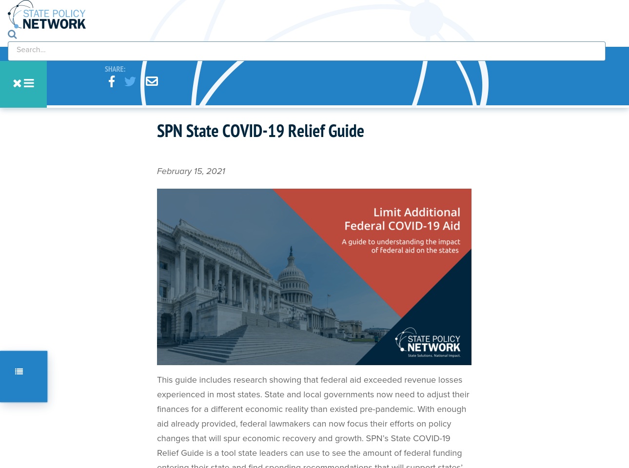 statecovidrelief.com screenshot alt-text