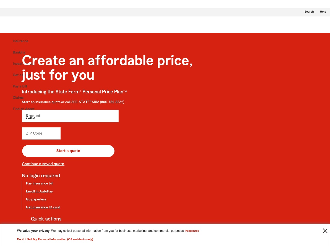 statefarmcrypto.com screenshot alt-text