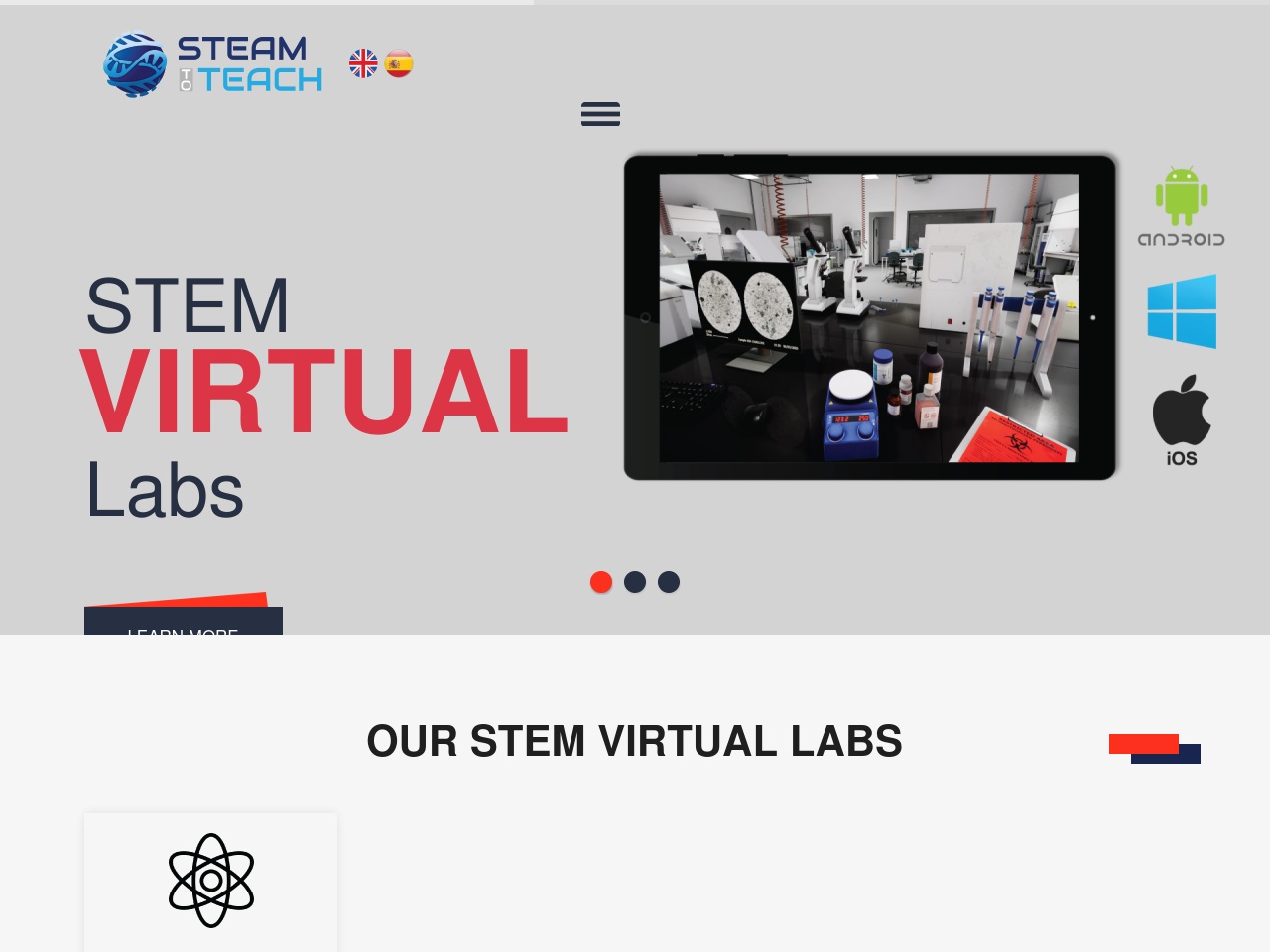steamtoteach.com screenshot alt-text