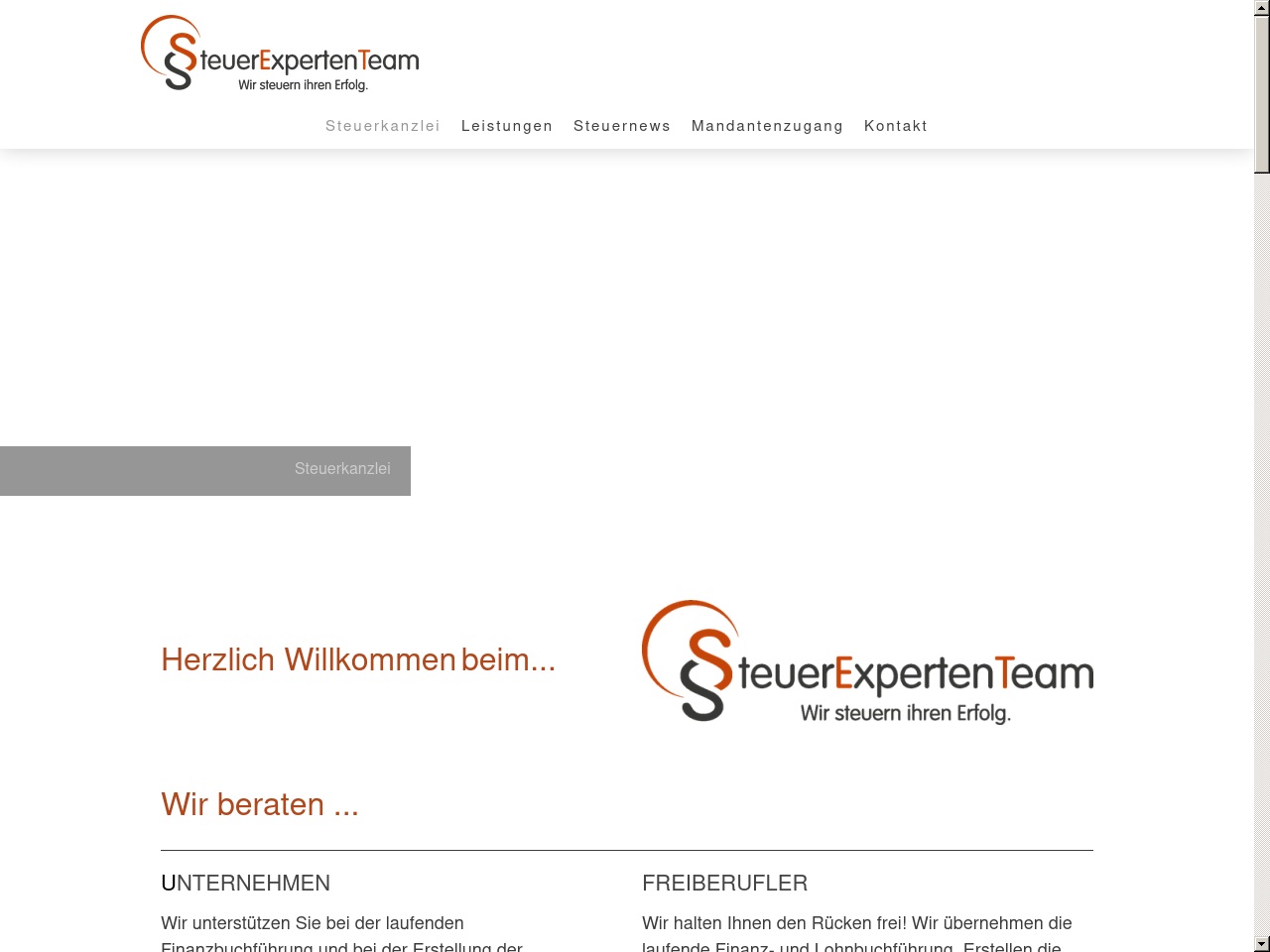 steuerberatungsteam.com screenshot alt-text