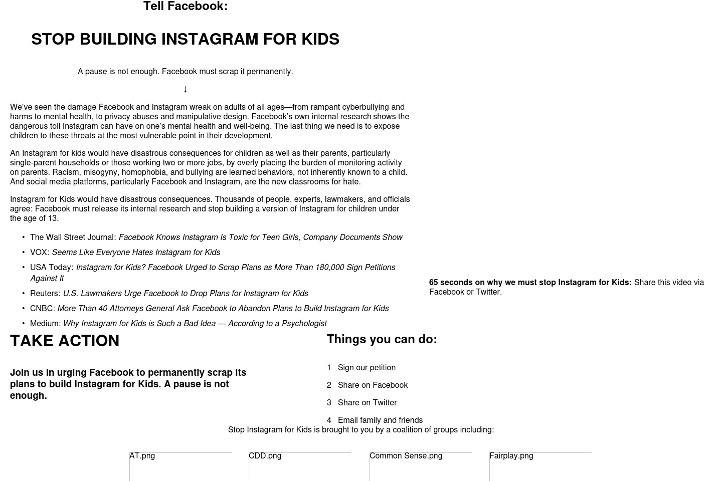 stopinstagramforkids.com screenshot alt-text