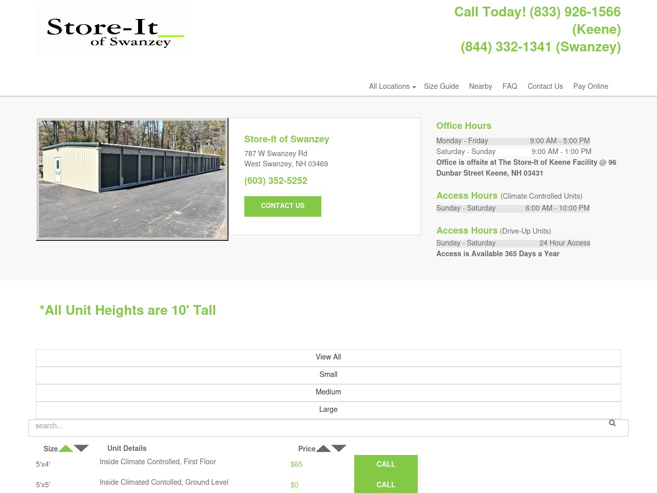 storeitofswanzey.com screenshot alt-text