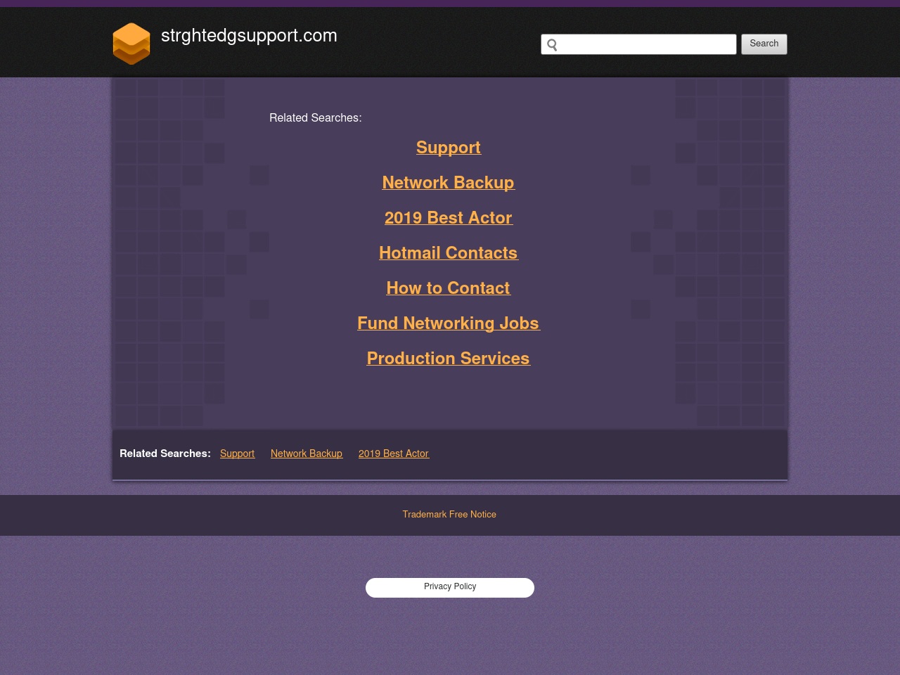 strghtedgsupport.com screenshot alt-text