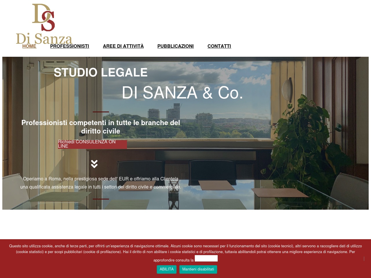 studiolegaledisanza.com screenshot alt-text