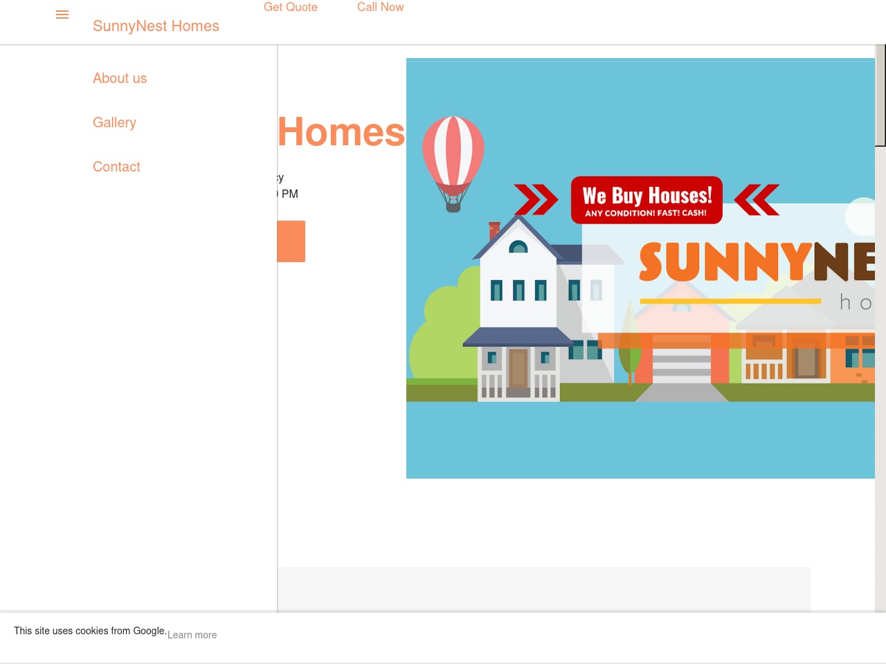 sunnynesthomesongoogle.com screenshot alt-text