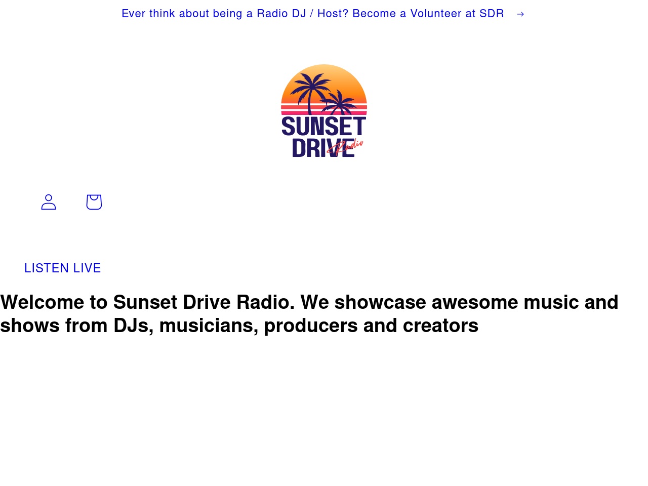 sunsetdriveradio.com screenshot alt-text