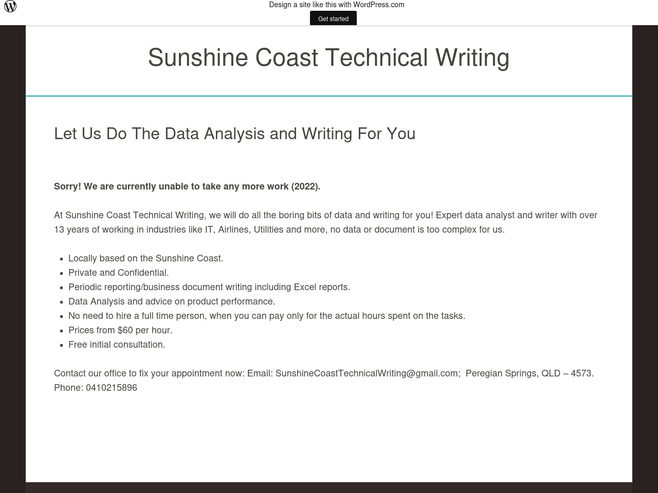sunshinecoasttechnicalwriting.com screenshot alt-text