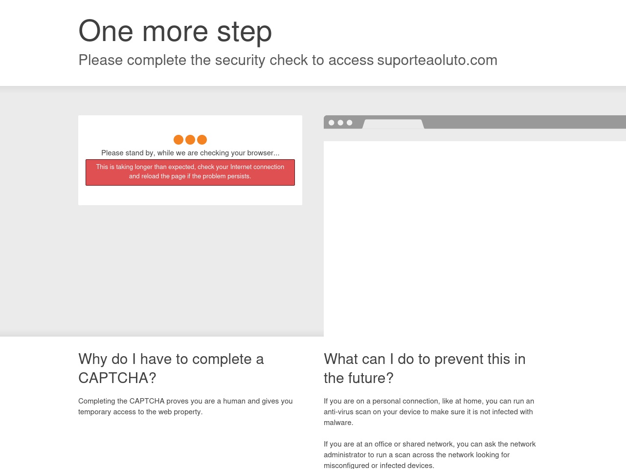 suporteaoluto.com screenshot alt-text