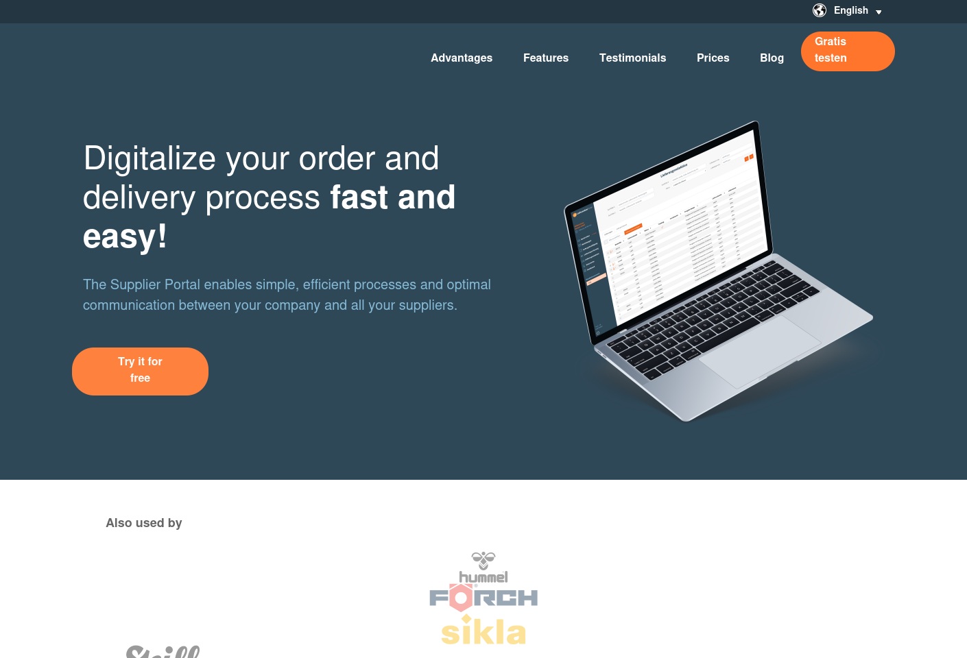 supplychaincollaborationportal.com screenshot alt-text
