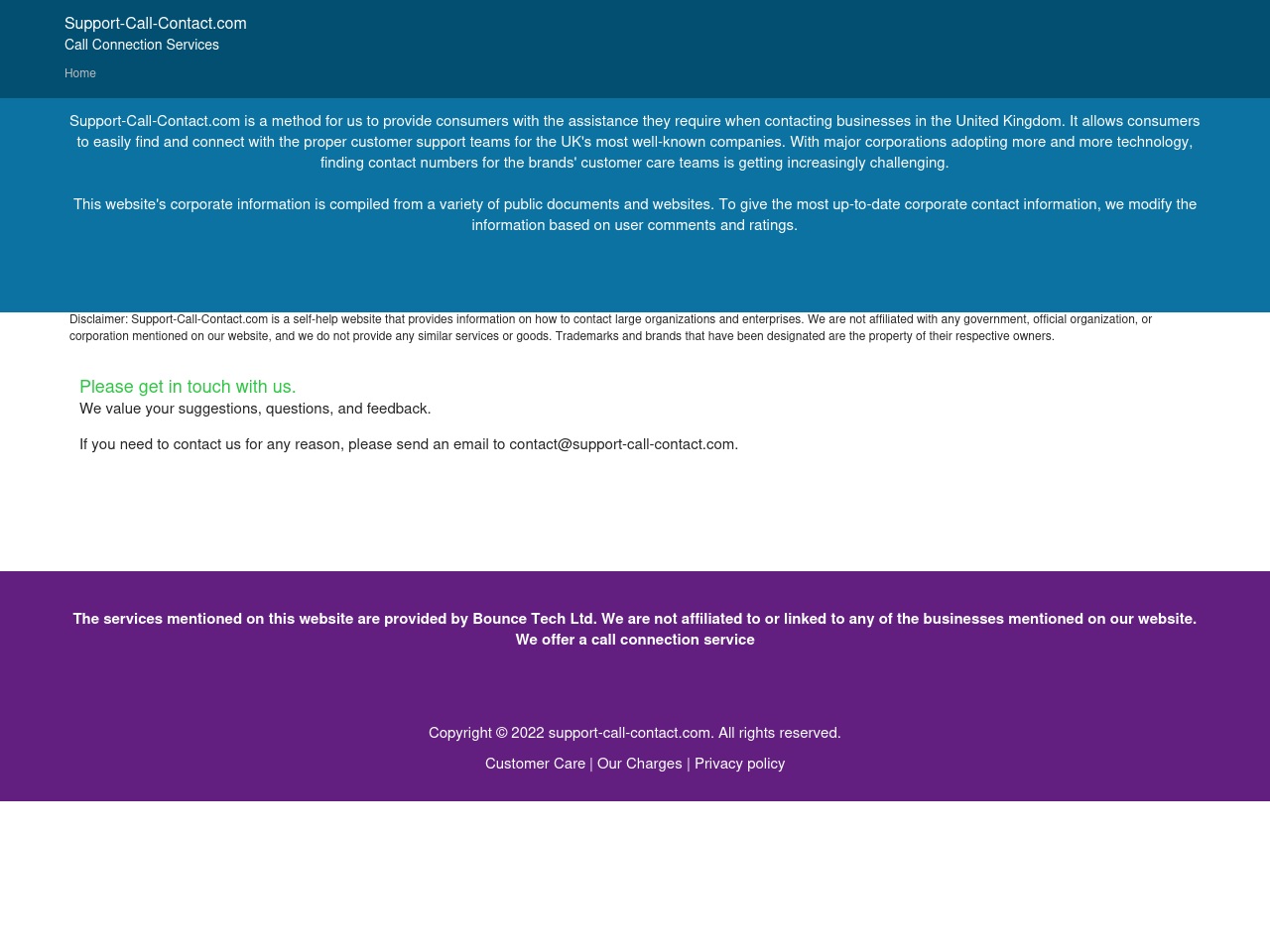 support-call-contact.com screenshot alt-text