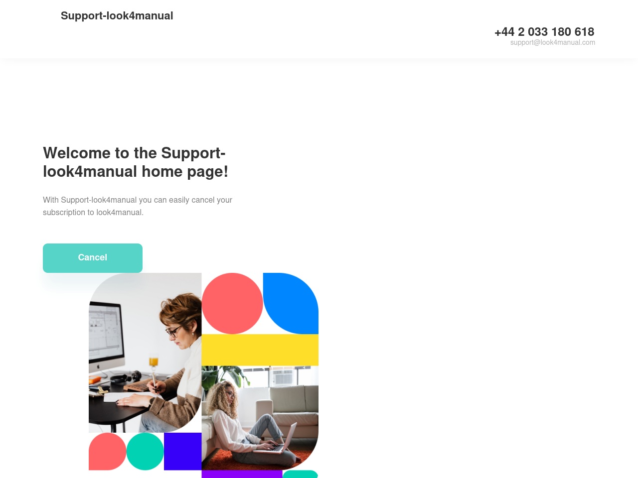 support-look4manual.com screenshot alt-text