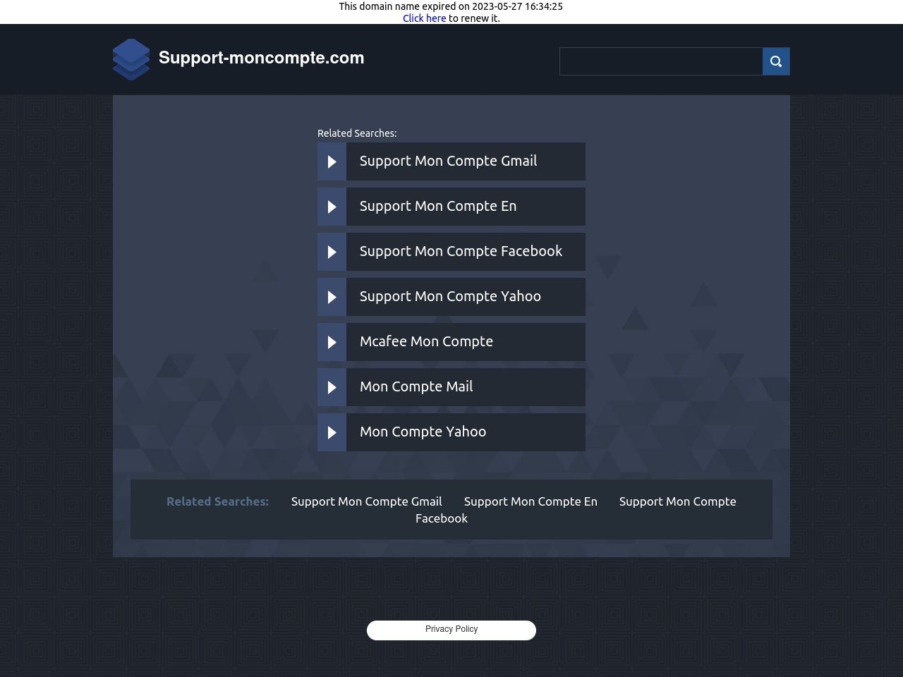 support-moncompte.com screenshot alt-text