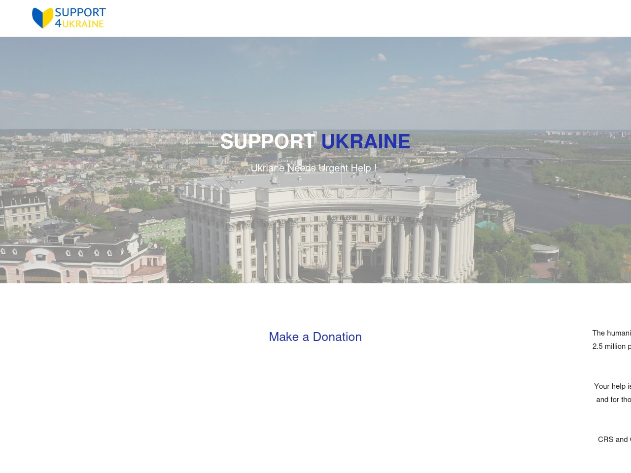 support4ukraine.online screenshot alt-text