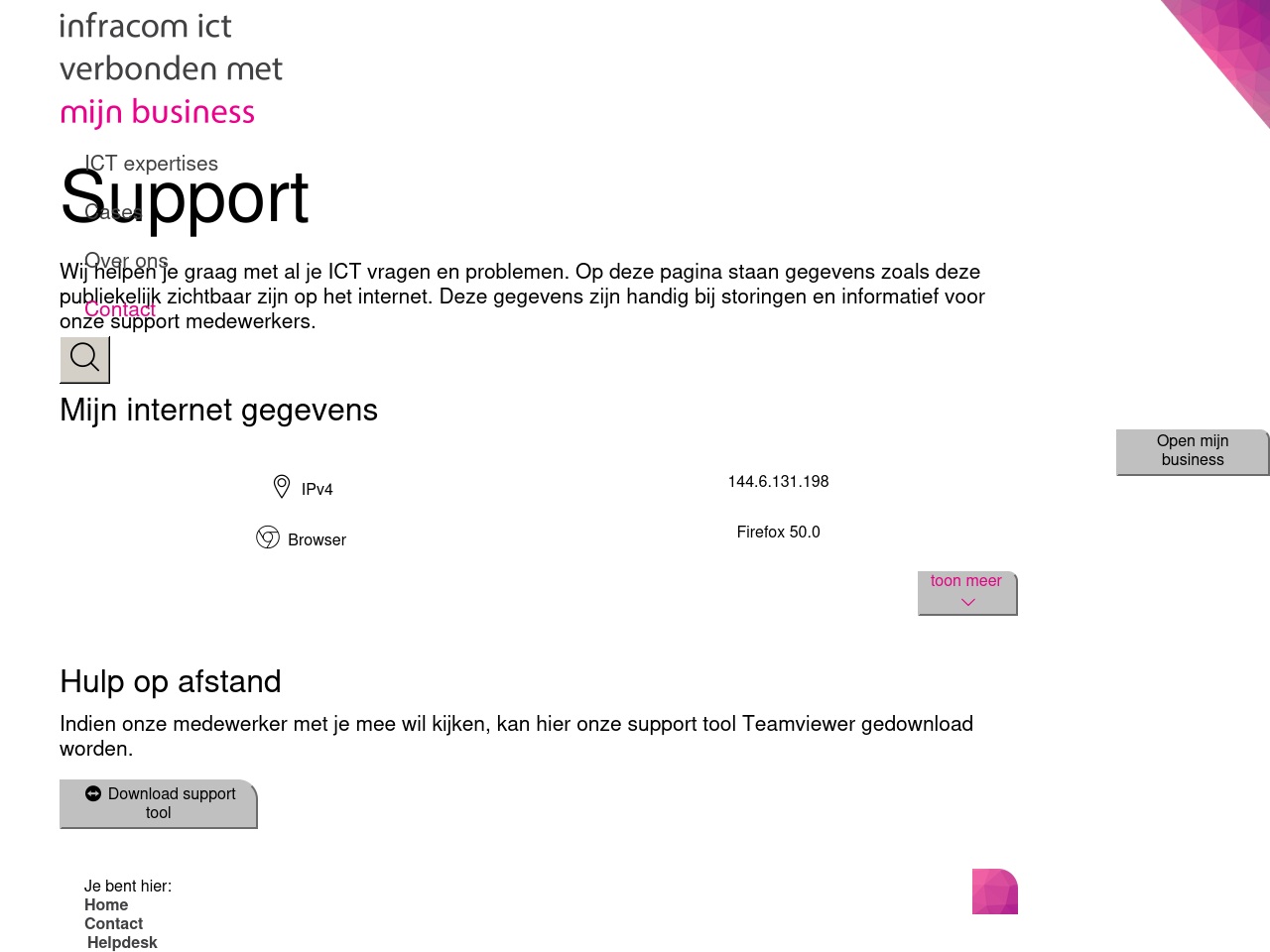 support.net screenshot alt-text