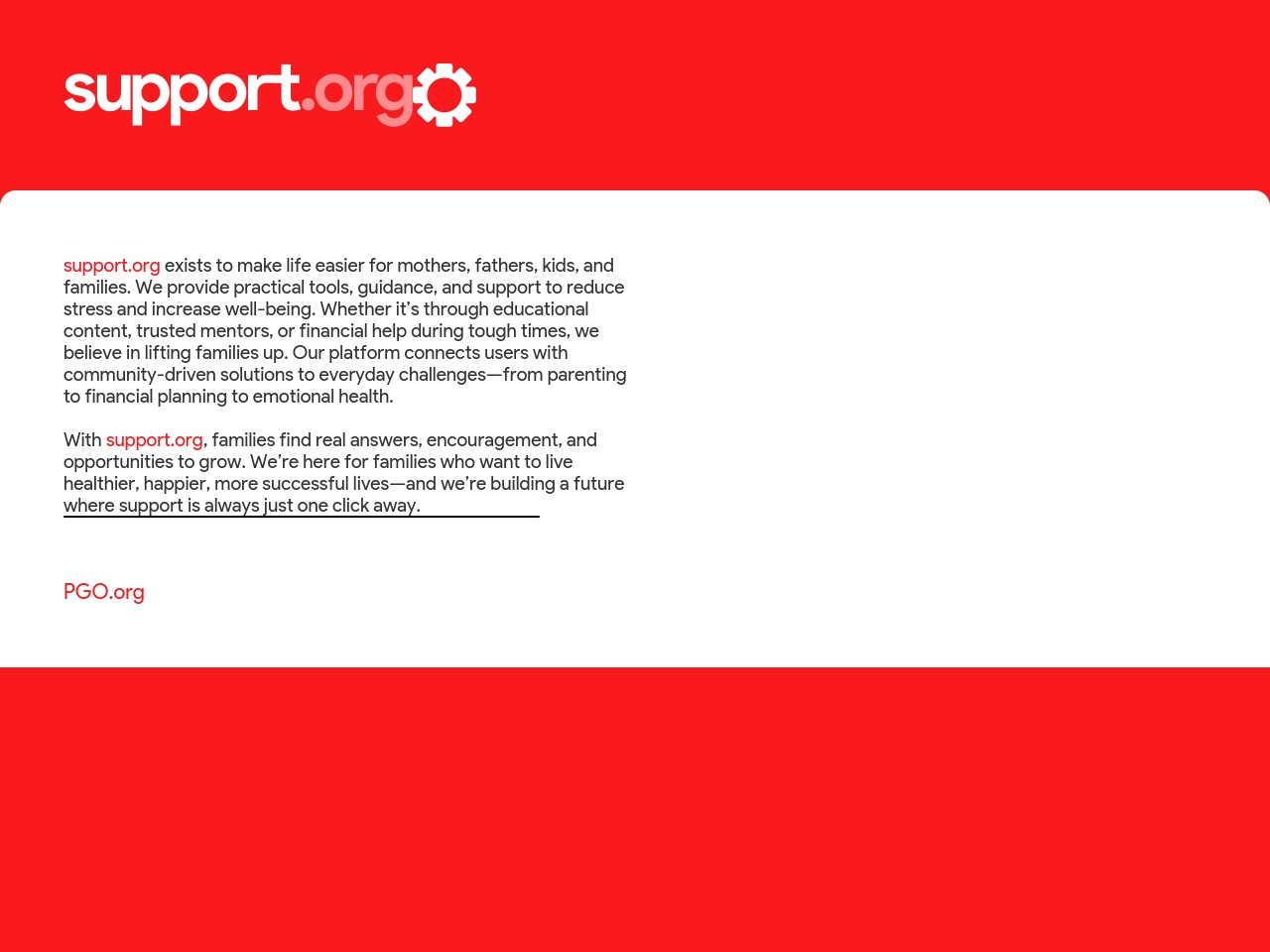 support.org screenshot alt-text