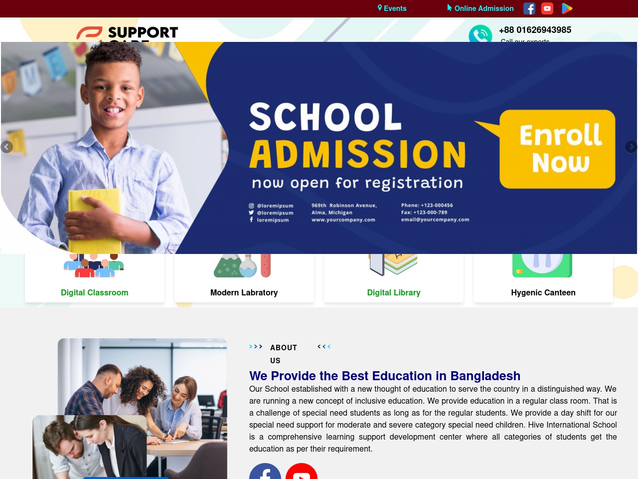 supportcarebd.com screenshot alt-text