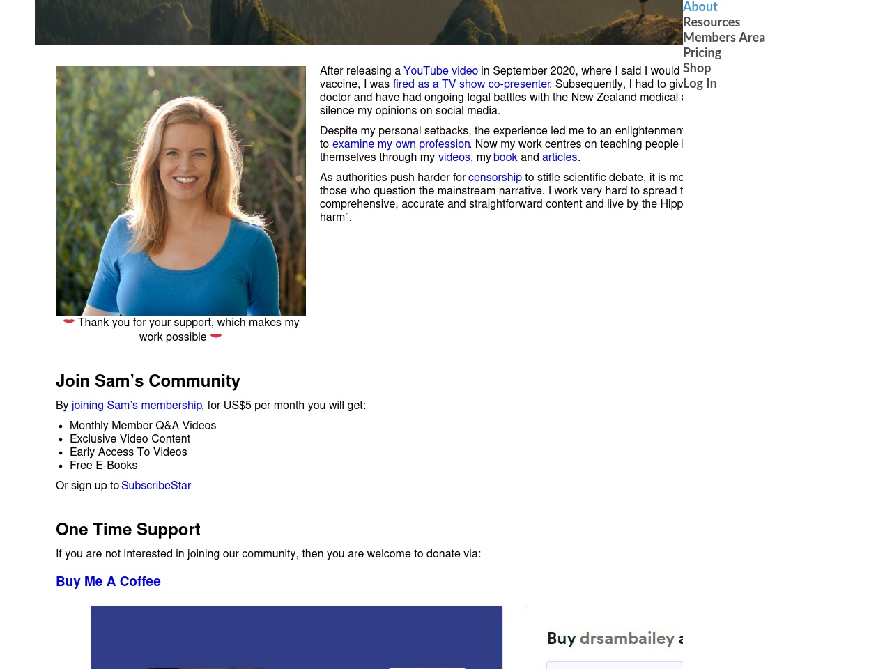 supportdrsam.com screenshot alt-text