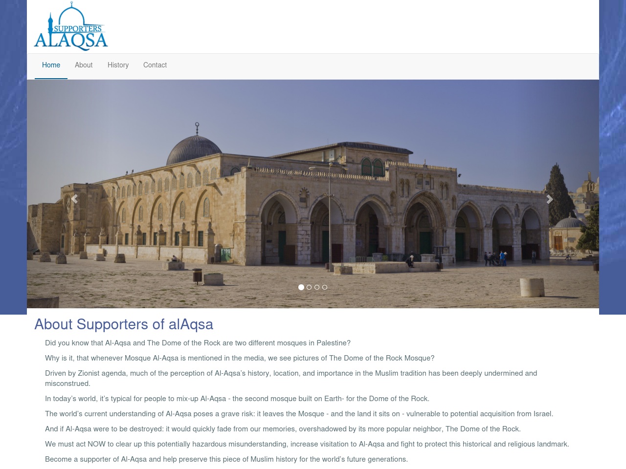 supportersofalaqsa.org screenshot alt-text