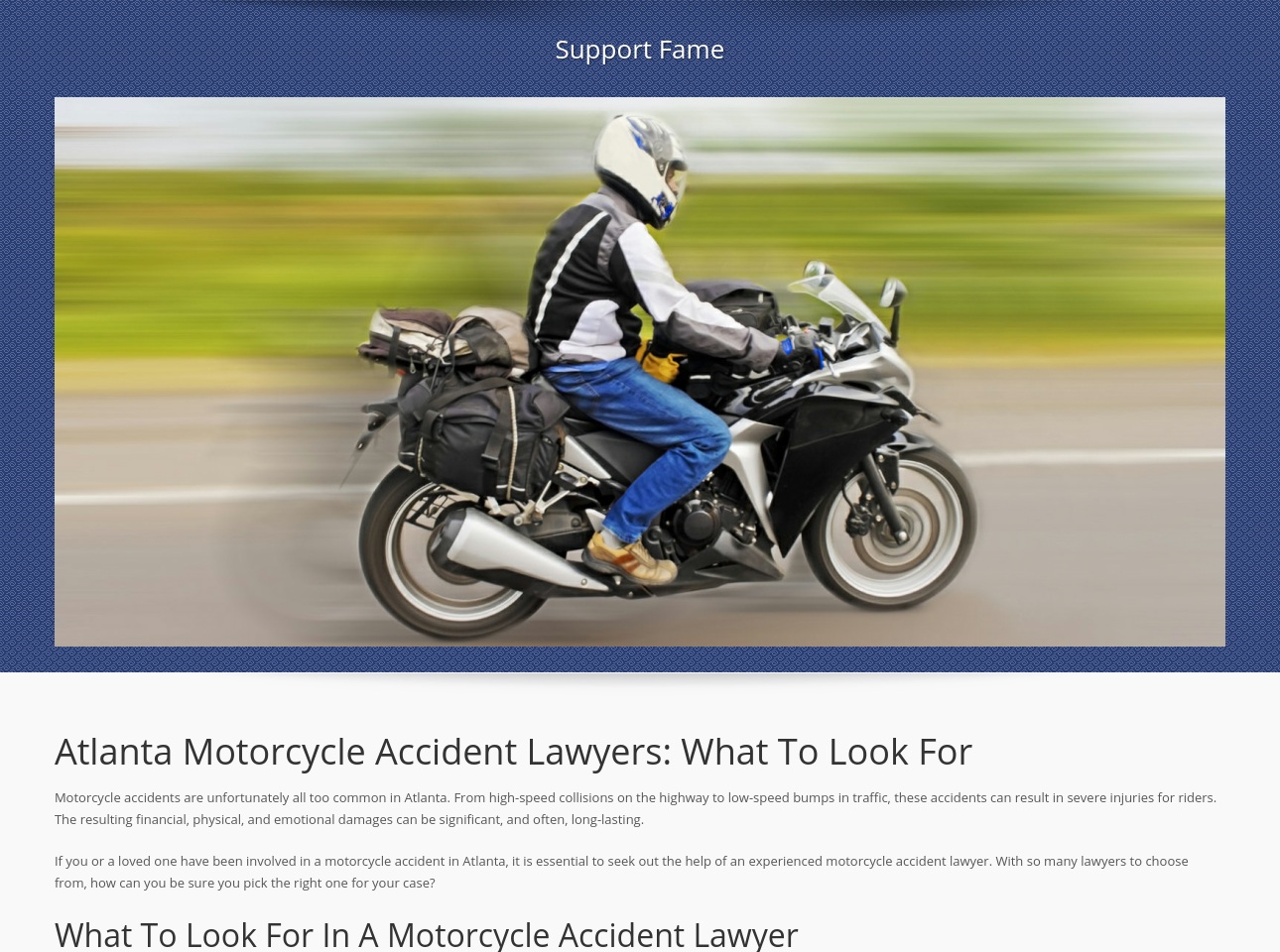 supportfame.org screenshot alt-text
