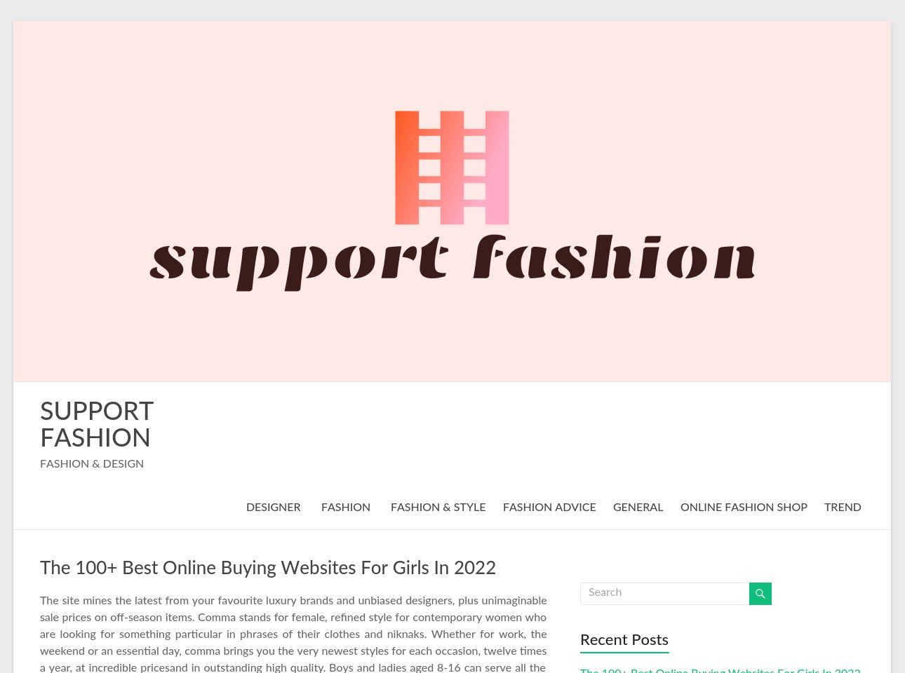 supportfashion.xyz screenshot alt-text