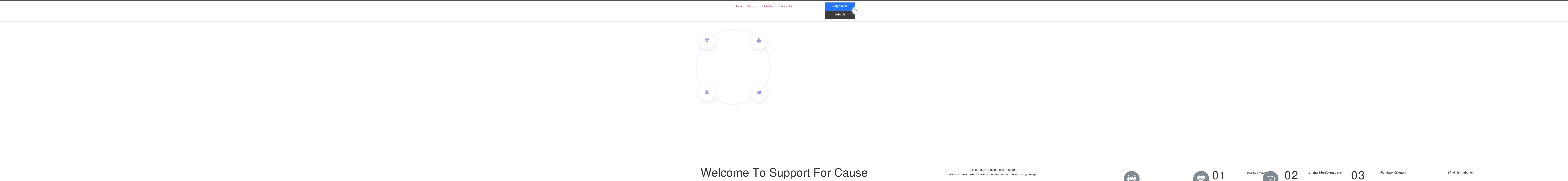 supportforcause.org screenshot alt-text