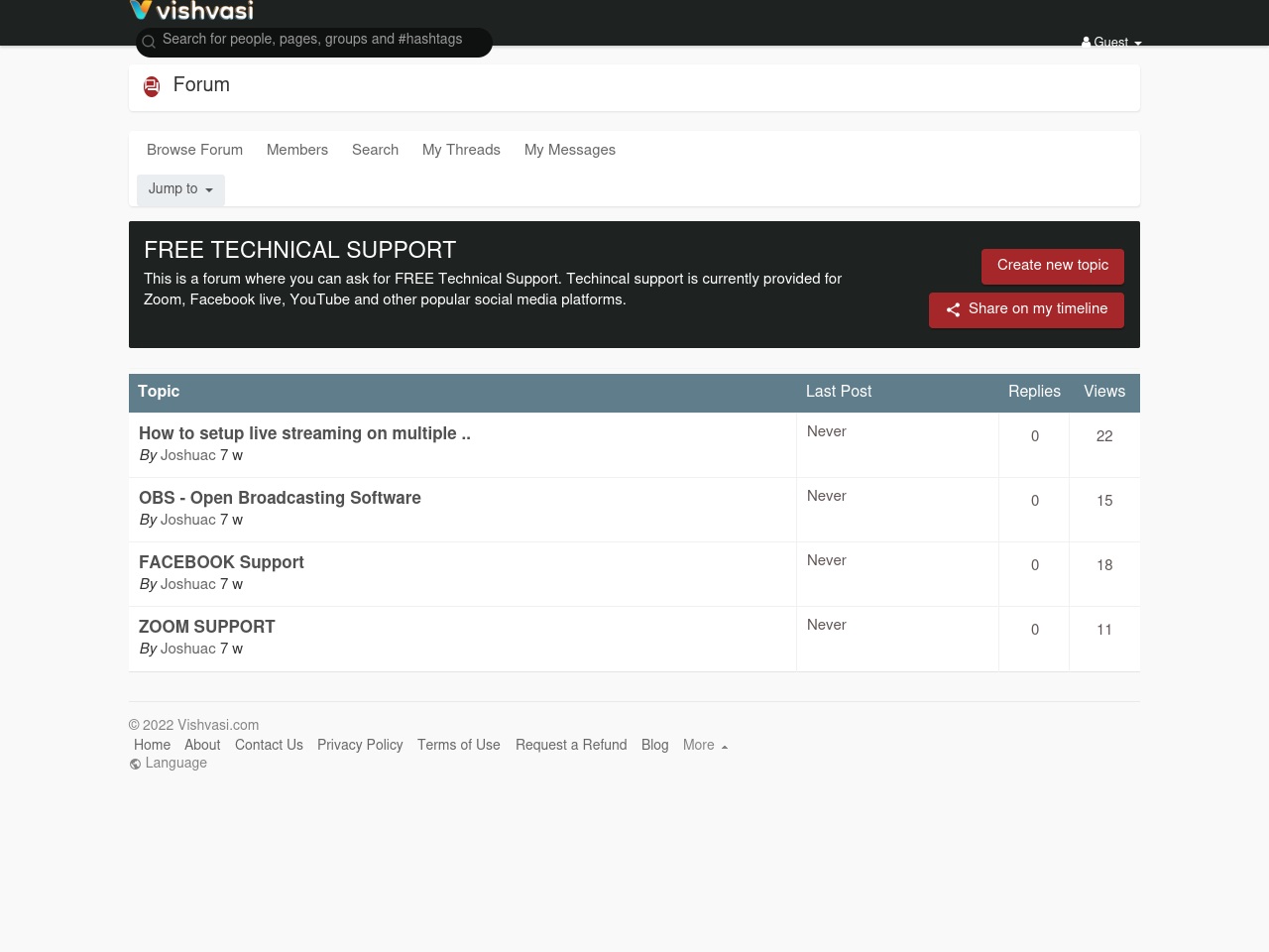 supportforchurch.com screenshot alt-text
