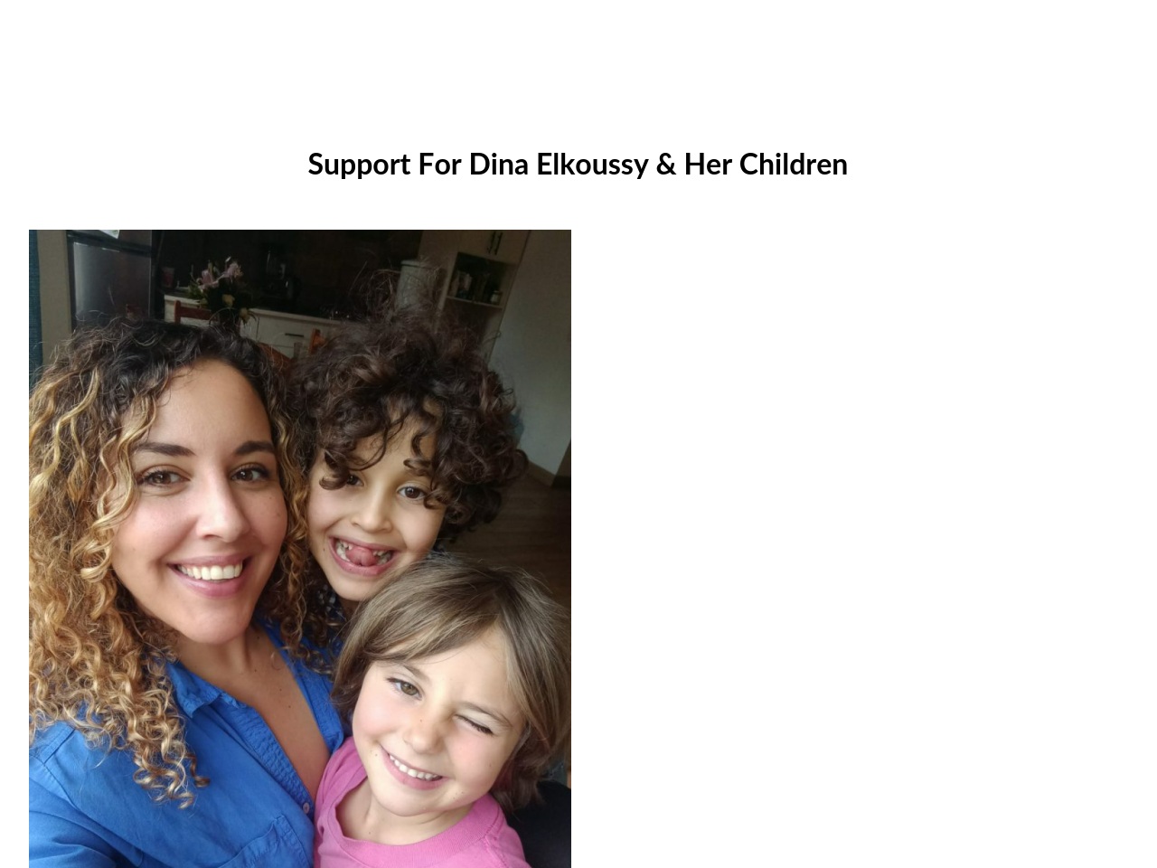 supportfordina.com screenshot alt-text
