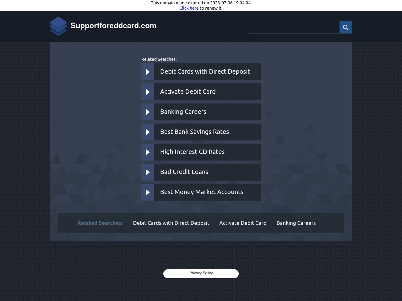 supportforeddcard.com screenshot alt-text