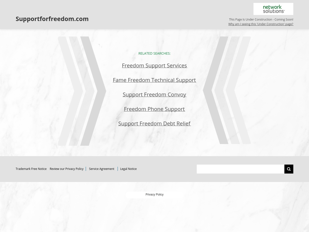 supportforfreedom.com screenshot alt-text