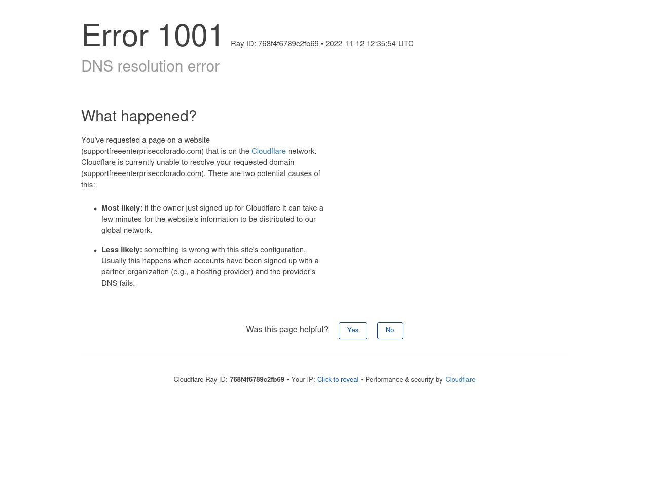 supportfreeenterprisecolorado.com screenshot alt-text