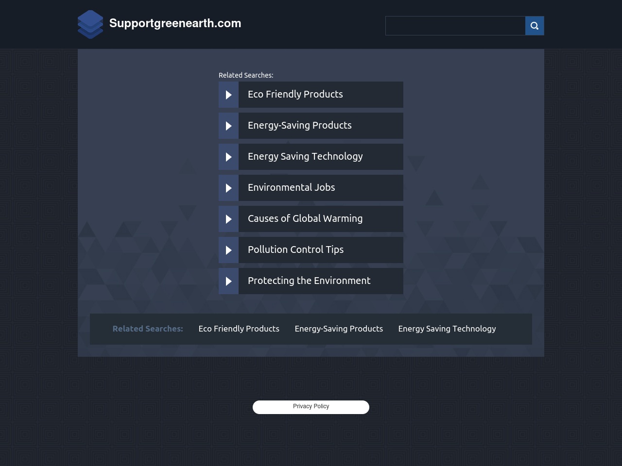 supportgreenearth.com screenshot alt-text