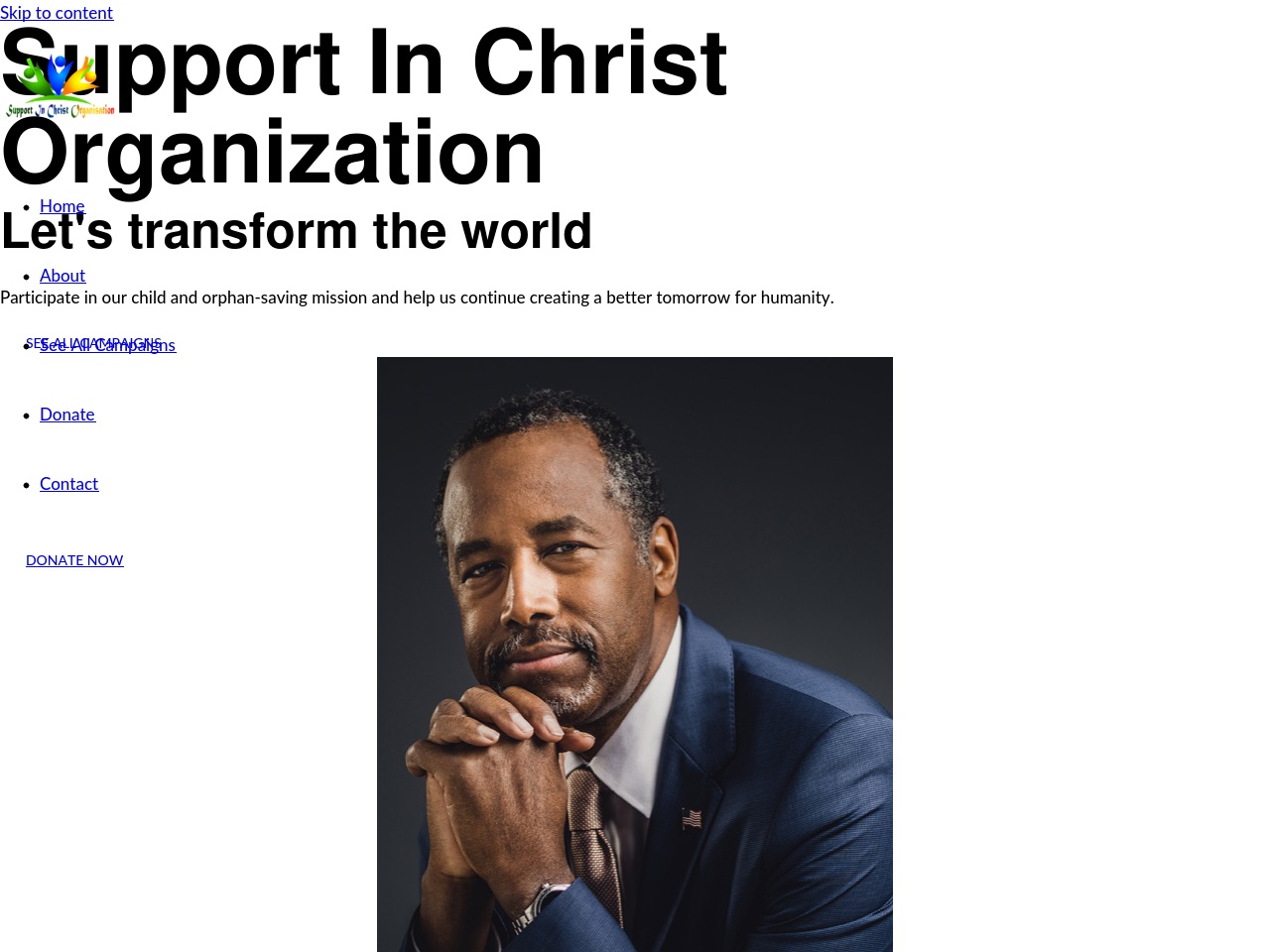 supportinchristug.org screenshot alt-text