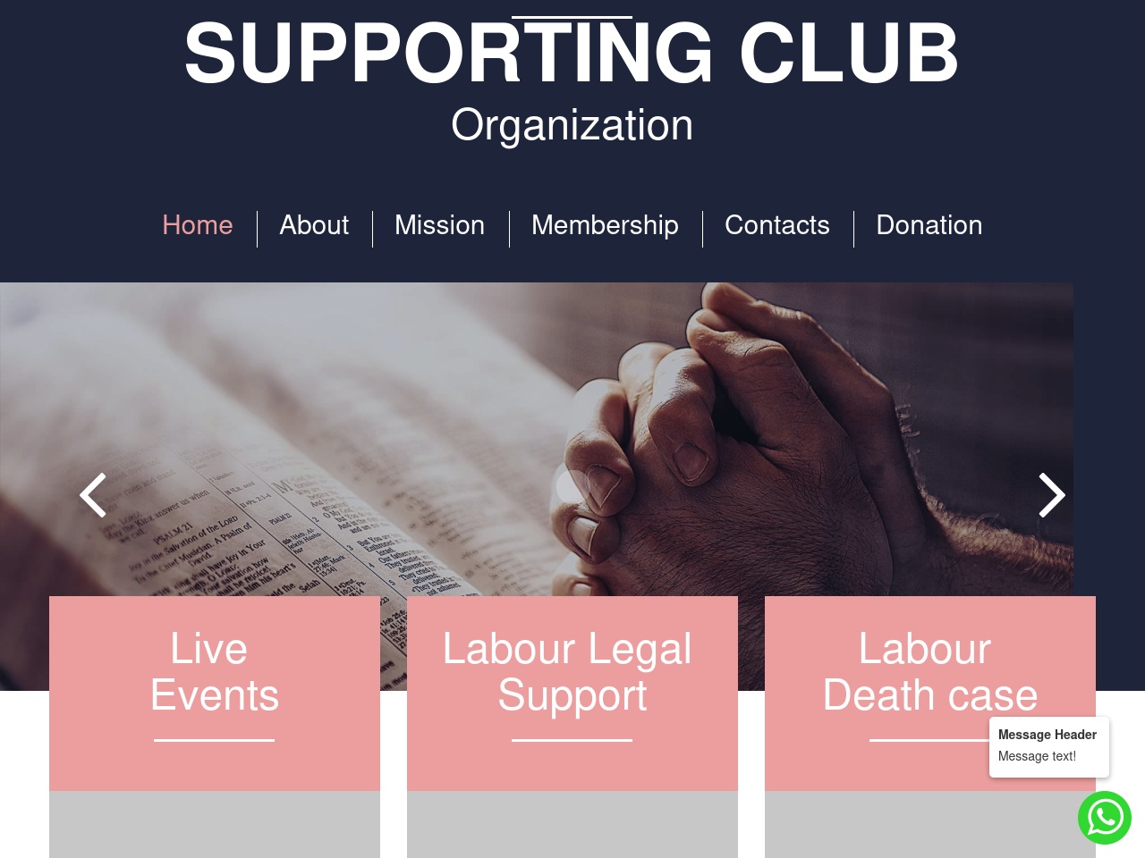 supportingclub.com screenshot alt-text
