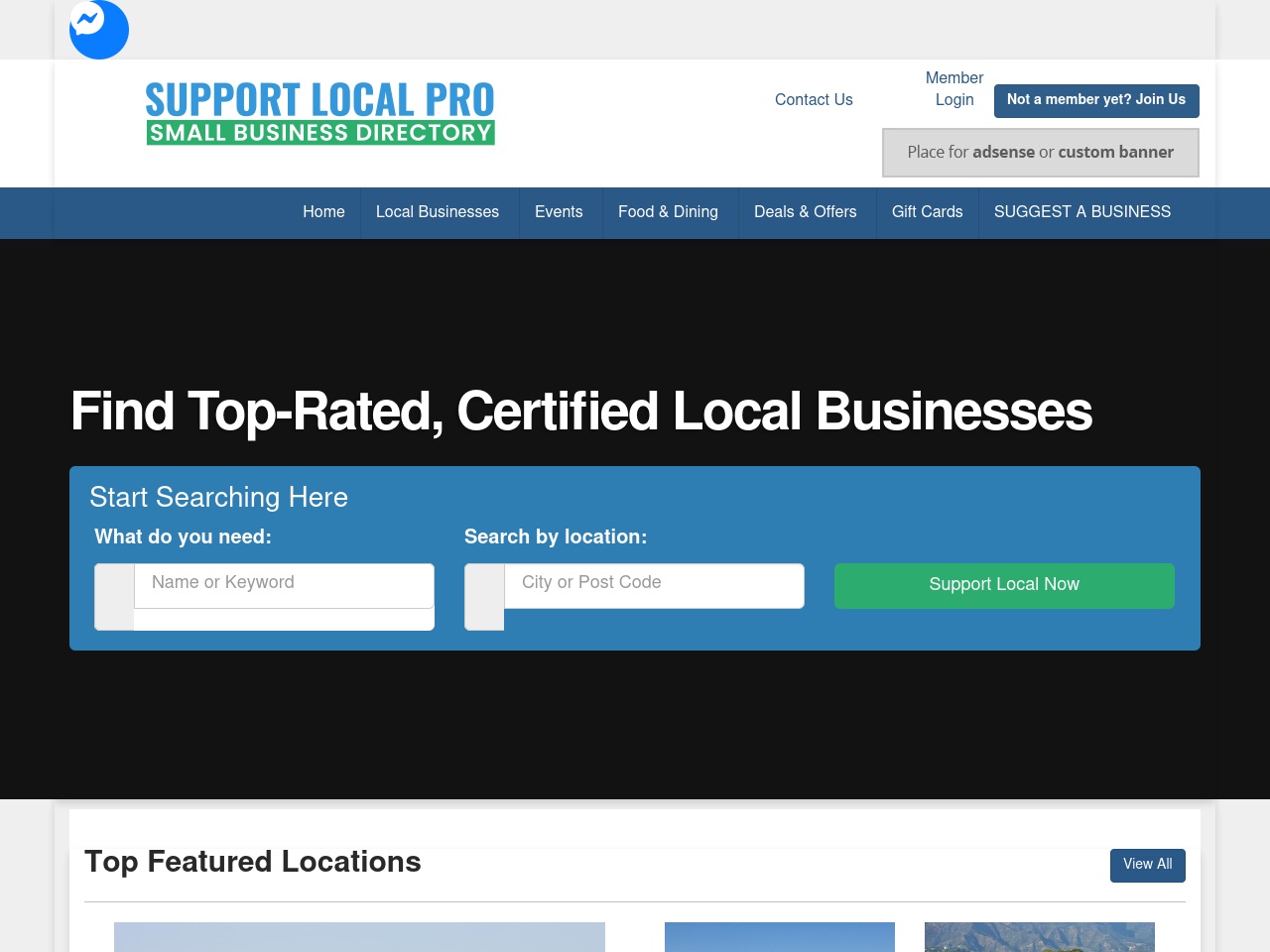 supportlocalpro.com screenshot alt-text