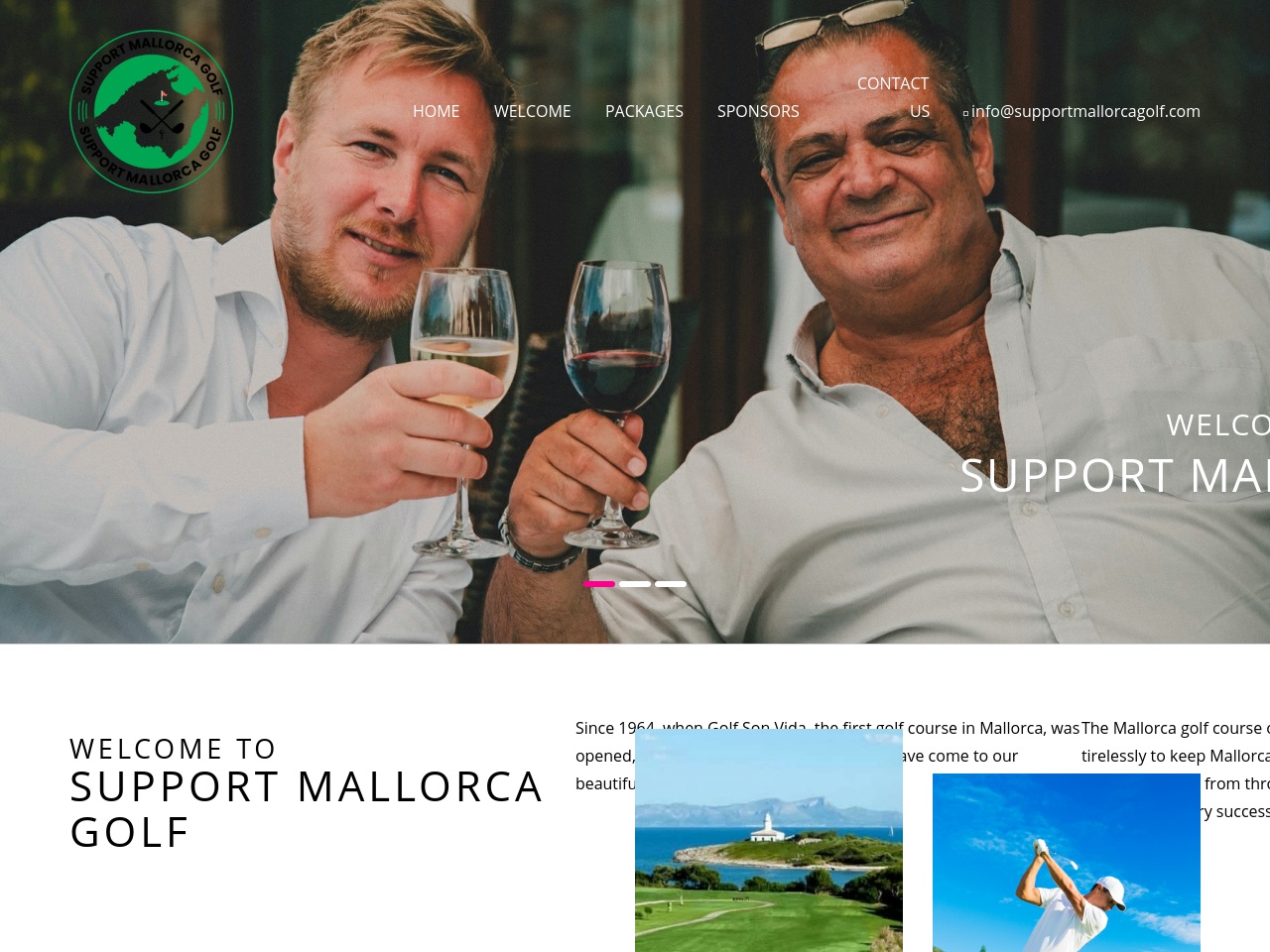 supportmallorcagolf.com screenshot alt-text