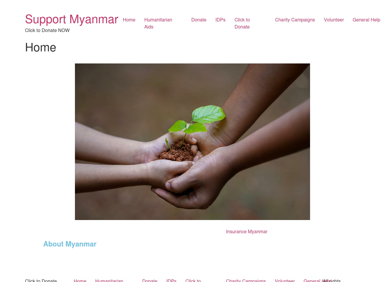 supportmyanmar.com screenshot alt-text