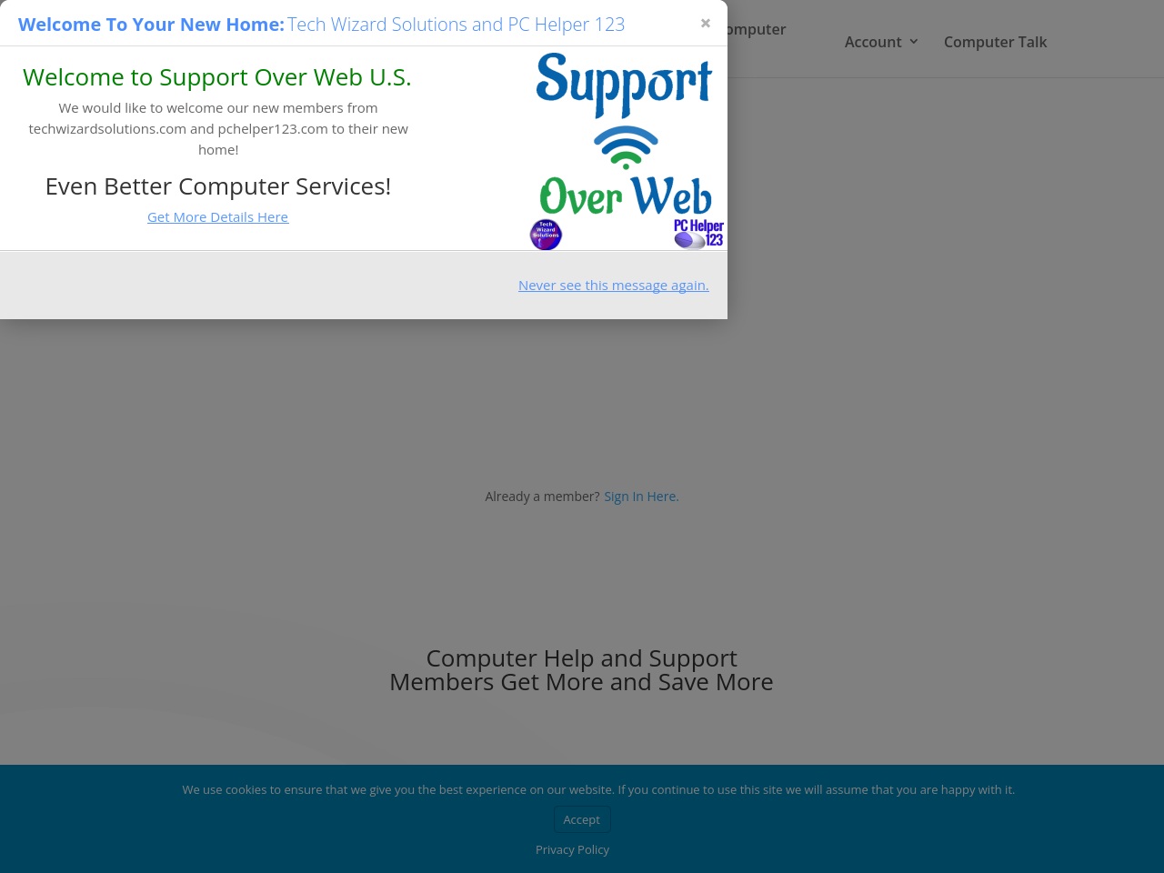 supportoverweb.com screenshot alt-text