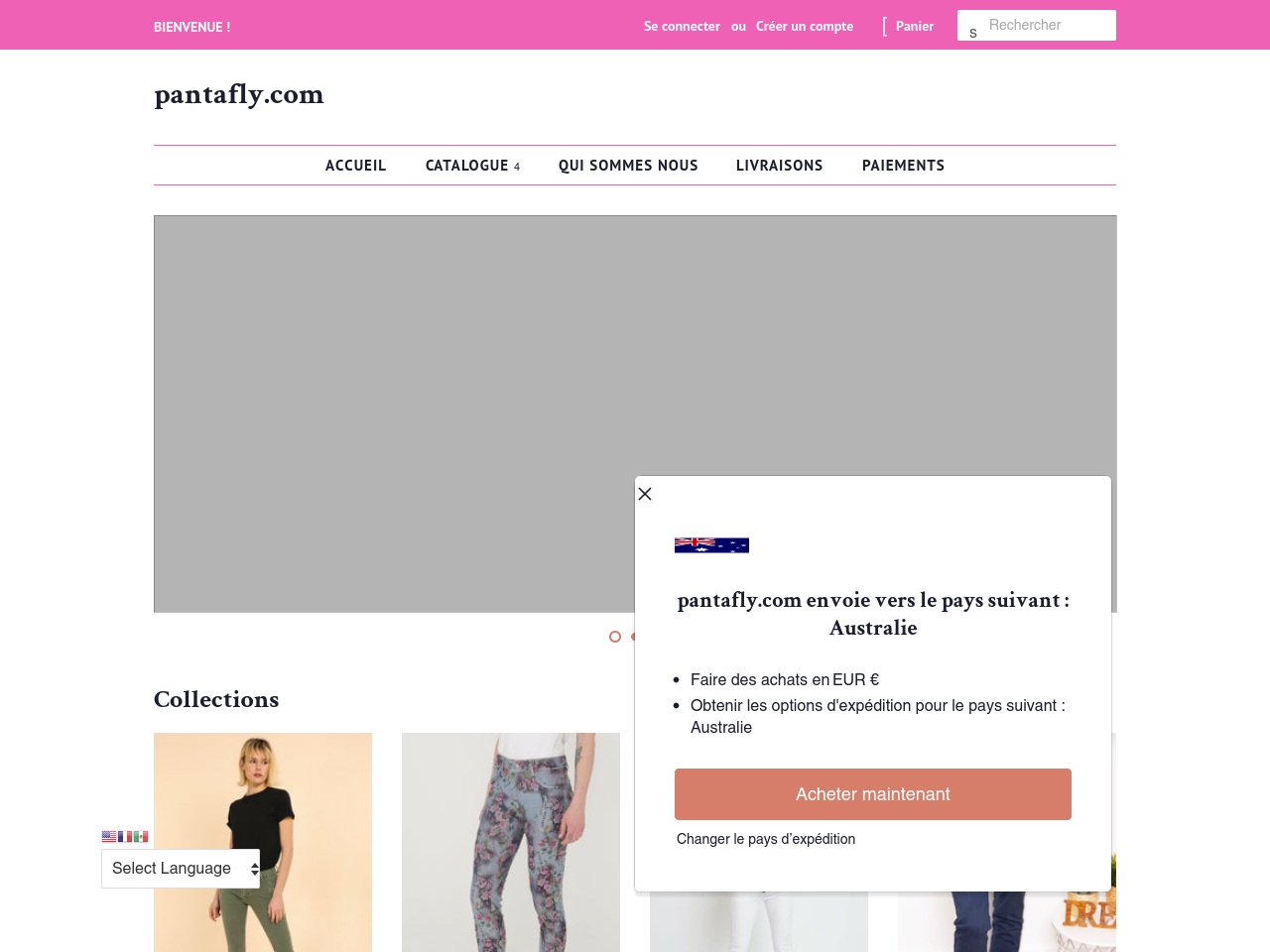 supportpantafly.com screenshot alt-text