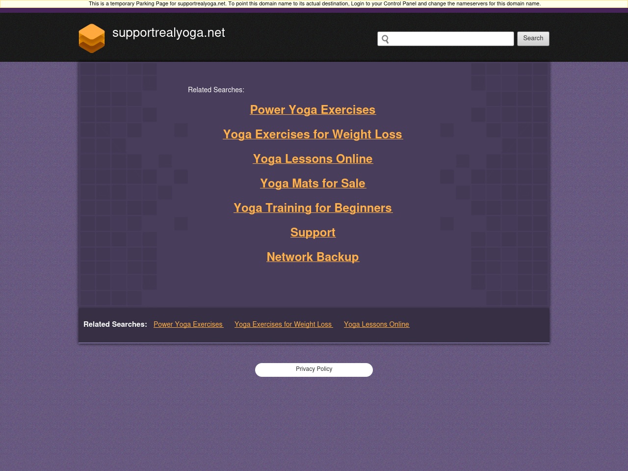 supportrealyoga.net screenshot alt-text