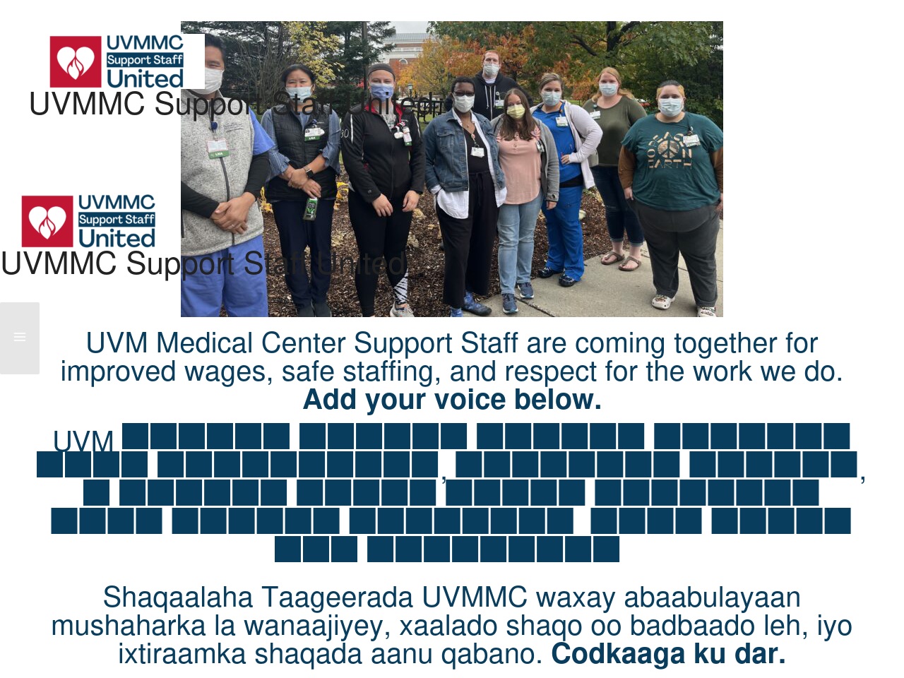 supportstaffunited.org screenshot alt-text