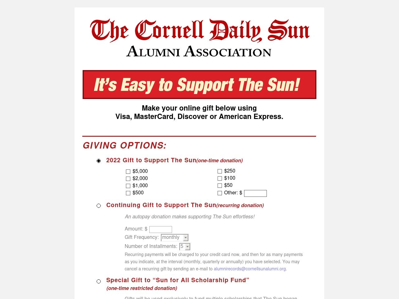 supportthesun.com screenshot alt-text