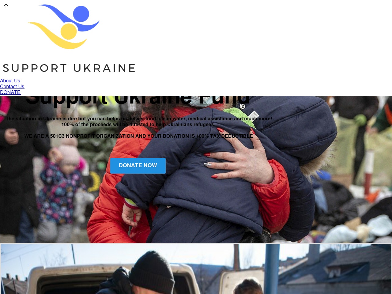 supportukrainefund.com screenshot alt-text