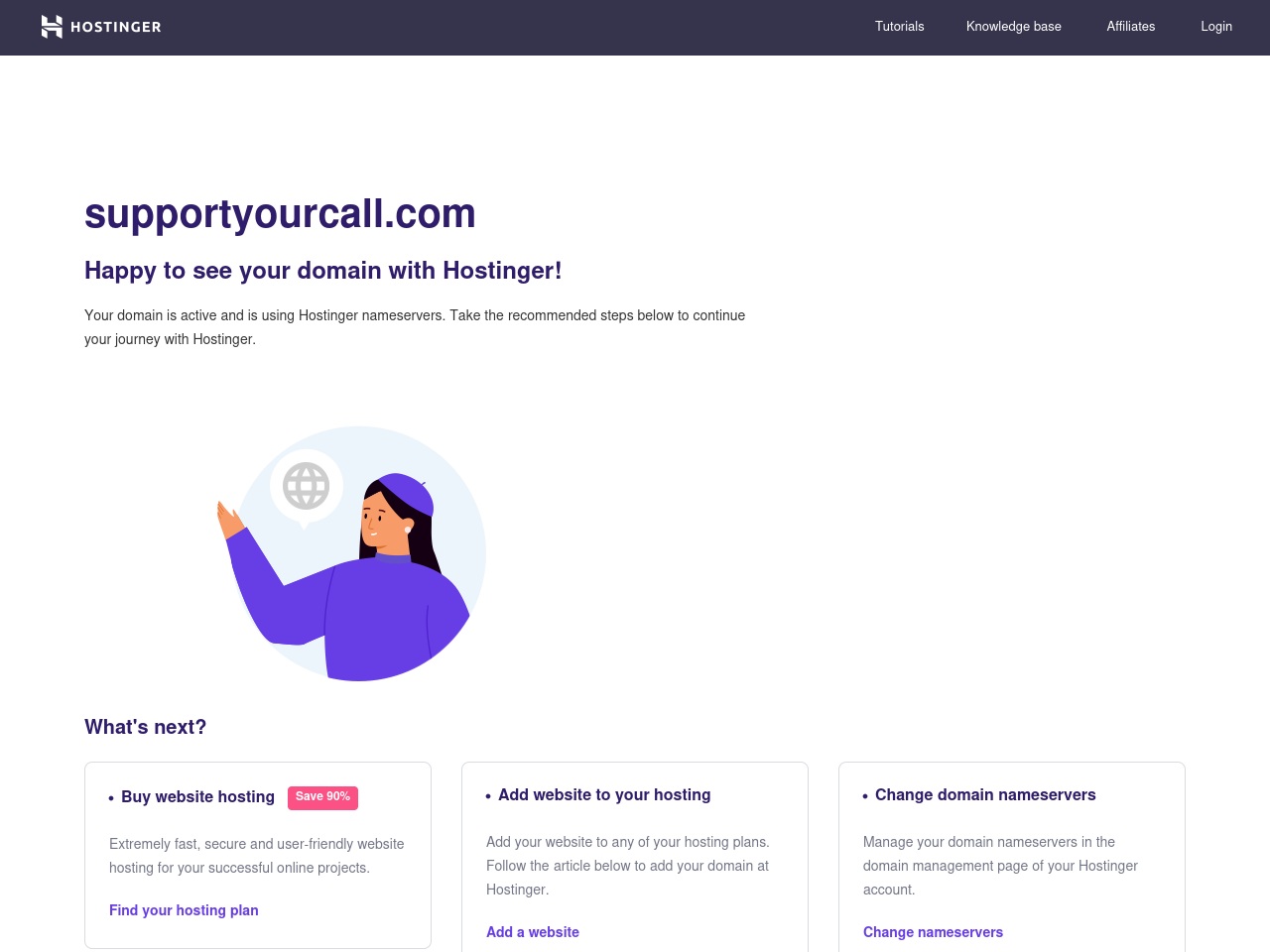 supportyourcall.com screenshot alt-text