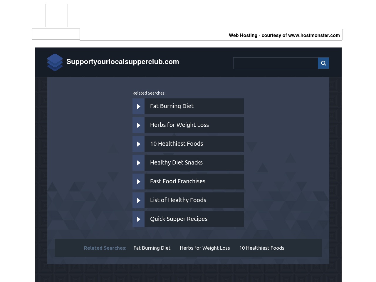 supportyourlocalsupperclub.com screenshot alt-text