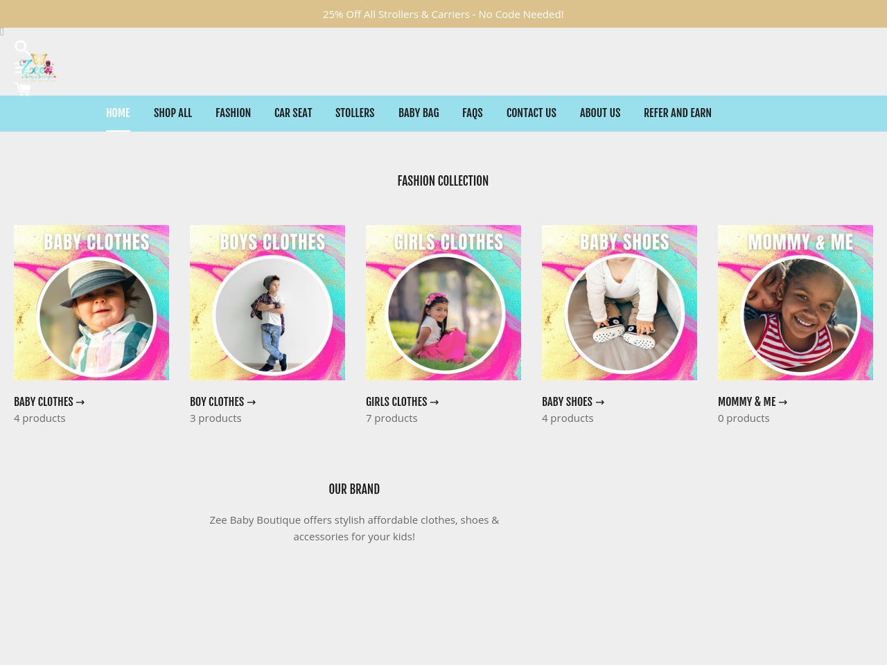 supportzeebabyboutique.com screenshot alt-text