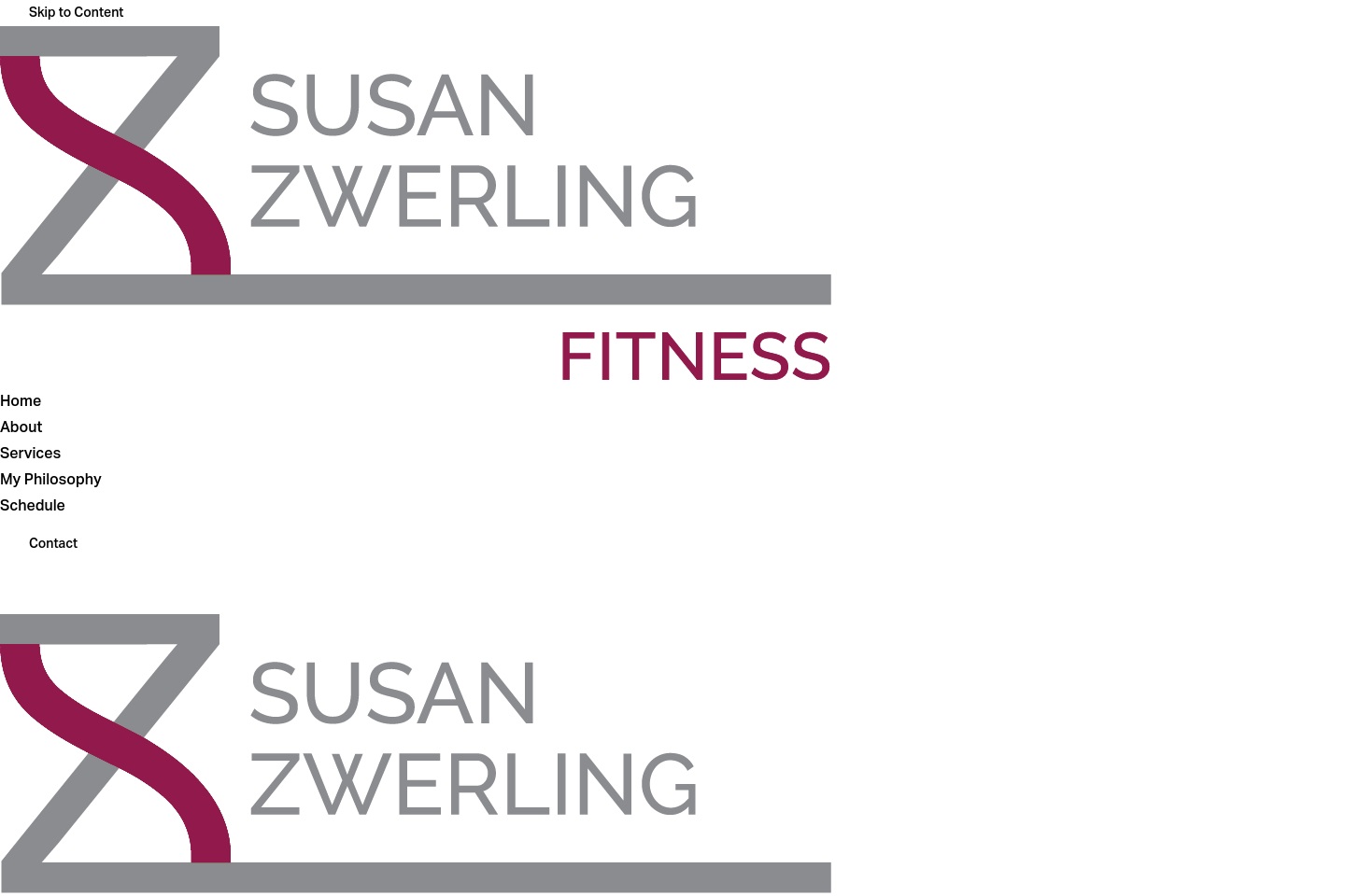 susanzwerlingfitness.com screenshot alt-text