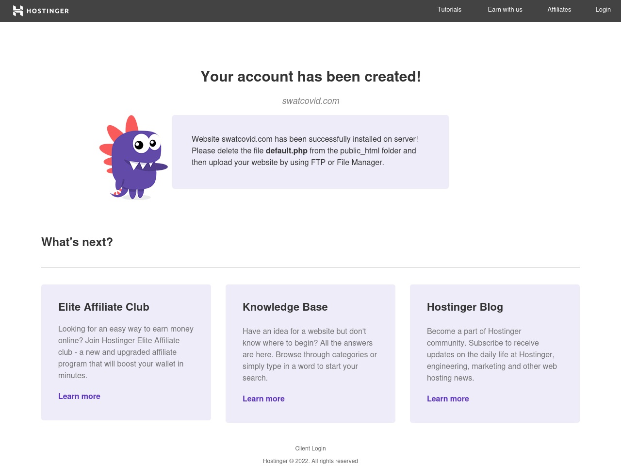 swatcovid.com screenshot alt-text