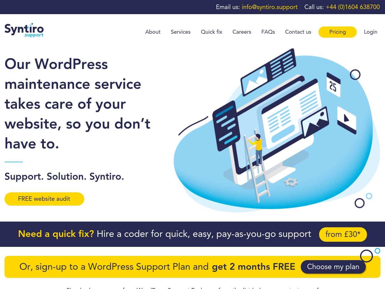 syntirosupport.com screenshot alt-text