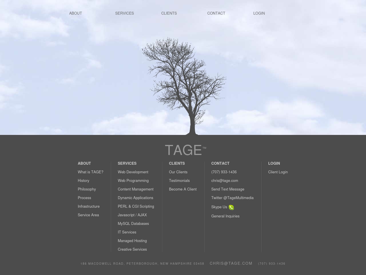 tage.com screenshot alt-text